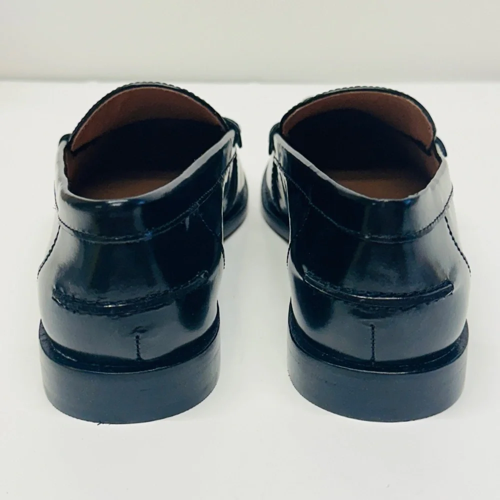 Madewell Penny Loafer In Leather True Black Size 9 New In Box